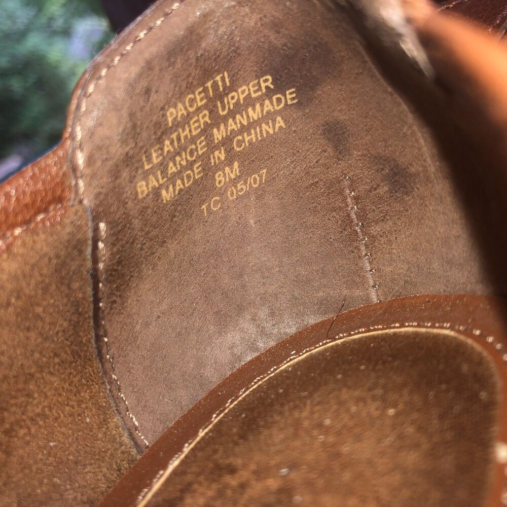 Liz Claiborne brown leather ballet shoes bows, silver trim Size 8M - Picture 6 of 16